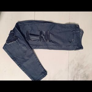 Grey AE high waisted jeans